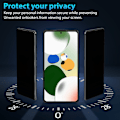 Pikkukuva 2 / 7: 2-Pack Xiaomi Poco X6 Privacy Näytönsuoja - Karkaistu Lasi 9H - Super laatu 3D