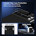Miniatyrbillede 7 af 7: 1-Pack GOOGLE PIXEL 8 PRO Skærmbeskyttelse & 1-Pack linsebeskyttelse - Hærdet Glas 9H - Super kvalitet 3D
