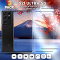 Miniatyrbild 1 av 5: 2 Pack Samsung S21 Ultra 5G - Härdat glas 9H - Super kvalitet 3D