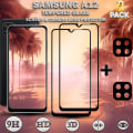 Miniatyrbillede 1 af 5: 2-Pack SAMSUNG A12 Skærmbeskyttelse & 2-Pack linsebeskyttelse - Hærdet Glas 9H - Super kvalitet 3D
