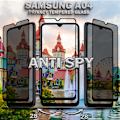 Miniatyrbild 2 av 6: 2-Pack Privacy Skärmskydd For Samsung A04 - Härdat Glas 9H - Super Kvalitet 3D