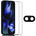 Pikkukuva 1 / 7: 2-Pack Google Pixel 9a Näytönsuoja & 1-Pack linssinsuoja - Karkaistu Lasi 9H - Super laatu 3D