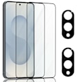 Miniatyrbillede 1 af 7: 2-Pack Samsung S25 Edge Skærmbeskyttelse & 2-Pack linsebeskyttelse - Hærdet Glas 9H - Super kvalitet 3D