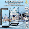 Miniatyrbillede 1 af 5: 2-Pack SAMSUNG A03S Skærmbeskyttelse & 1-Pack linsebeskyttelse - Hærdet Glas 9H - Super kvalitet 3D