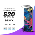 Pikkukuva 2 / 4: 2-Pack SAMSUNG GALAXY S20 Näytönsuoja - Karkaistu Lasi 9H - Super laatu 3D
