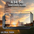 Miniatyrbillede 5 af 5: 1-Pack SAMSUNG GALAXY A34 Skærmbeskyttelse - Hærdet Glas 9H - Super kvalitet 3D