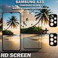Miniatyrbillede 3 af 5: 2-Pack SAMSUNG A33 Skærmbeskyttelse & 2-Pack linsebeskyttelse - Hærdet Glas 9H - Super kvalitet 3D