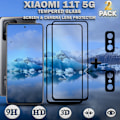 Pikkukuva 1 / 5: 2-Pack XIAOMI 11T Näytönsuoja & 2-Pack linssinsuoja - Karkaistu Lasi 9H - Super laatu 3D