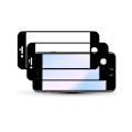 Miniatyrbild 3 av 3: 2-Pack IPHONE 8 BLACK Skärmskydd - Härdat Glas 9H - Super kvalitet 3D