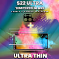 Miniatyrbillede 5 af 5: 2-Pack SAMSUNG S22 ULTRA Skærmbeskyttelse & 1-Pack linsebeskyttelse - Hærdet Glas 9H - Super kvalitet 3D