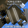 Miniatyrbild 4 av 5: 2-Pack Samsung S20 Ultra Skärmskydd & 2-Pack linsskydd - Härdat Glas 9H - Super kvalitet 3D