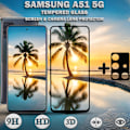 Miniatyrbillede 1 af 5: 1-Pack SAMSUNG A51 Skærmbeskyttelse & 1-Pack linsebeskyttelse - Hærdet Glas 9H - Super kvalitet 3D
