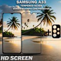 Miniatyrbillede 3 af 5: 1-Pack SAMSUNG A33 Skærmbeskyttelse & 1-Pack linsebeskyttelse - Hærdet Glas 9H - Super kvalitet 3D