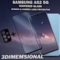 Miniatyrbillede 2 af 5: 1-Pack SAMSUNG A52 Skærmbeskyttelse & 1-Pack linsebeskyttelse - Hærdet Glas 9H - Super kvalitet 3D