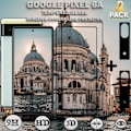 Miniatyrbild 1 av 5: 2-Pack Google Pixel 6A Skärmskydd & 2-Pack linsskydd - Härdat Glas 9H - Super kvalitet 3D