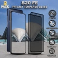 Miniatyrbild 1 av 6: 2-Pack Privacy Skärmskydd For Samsung S20 FE - Härdat Glas 9H - Super Kvalitet 3D