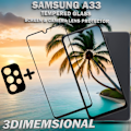 Miniatyrbillede 4 af 5: 1-Pack SAMSUNG A33 Skærmbeskyttelse & 1-Pack linsebeskyttelse - Hærdet Glas 9H - Super kvalitet 3D