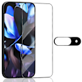 Miniatyrbild 1 av 7: 1-Pack Google Pixerl 9 5G Skärmskydd & 1-Pack linsskydd - Härdat Glas 9H - Super kvalitet 3D
