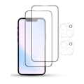 Miniatyrbild 2 av 3: 2-Pack IPHONE 15 PLUS SCREEN & 2 LENS Skärmskydd - Härdat Glas 9H - Super kvalitet 3D