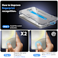 Miniatyrbild 5 av 7: 1-Pack Samsung Galaxy S24 Plus Skärmskydd & 1-Pack Linsskydd - Härdat Glas | [Automatisk Installation] - Bubbelfritt