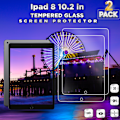 Pikkukuva 3 / 5: 2-Pack APPLE IPAD 8 (10.2 INCH) Näytönsuoja - Karkaistu Lasi 9H - Super laatu 3D