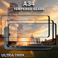 Miniatyrbillede 5 af 5: 2-Pack SAMSUNG GALAXY A34 Skærmbeskyttelse - Hærdet Glas 9H - Super kvalitet 3D