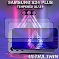 Miniatyrbillede 5 af 5: 2-Pack SAMSUNG S24 PLUS Skærmbeskyttelse & 1-Pack linsebeskyttelse - Hærdet Glas 9H - Super kvalitet 3D