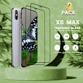 Pikkukuva 1 / 5: 2-Pack IPHONE XS MAX Näytönsuoja - Karkaistu Lasi 9H - Super laatu 3D