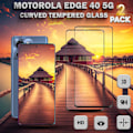Pikkukuva 1 / 5: 2-Pack MOTOROLA EDGE 40 Näytönsuoja - Karkaistu Lasi 9H - Super laatu 3D
