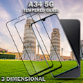 Miniatyrbillede 2 af 5: 2-Pack SAMSUNG GALAXY A34 Skærmbeskyttelse - Hærdet Glas 9H - Super kvalitet 3D