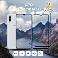 Miniatyrbillede 1 af 5: 2-Pack SAMSUNG GALAXY A70 Skærmbeskyttelse - Hærdet Glas 9H - Super kvalitet 3D