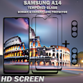 Miniatyrbillede 2 af 5: 2-Pack SAMSUNG A14 Skærmbeskyttelse & 2-Pack linsebeskyttelse - Hærdet Glas 9H - Super kvalitet 3D