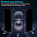 Miniatyrbillede 2 af 7: 1-Pack Iphone 16 Privacy Skærmbeskyttelse & 1-Pack linsebeskyttelse - Hærdet Glas 9H - Super kvalitet 3D