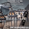Miniatyrbild 3 av 5: 2-Pack XIAOMI 12 Skärmskydd & 2-Pack Linsskydd - Härdat Glas 9H - Topp kvalitet 3D