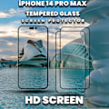Miniatyrbillede 2 af 5: 2-Pack IPHONE 14 PRO MAX Skærmbeskyttelse - Hærdet Glas 9H - Super kvalitet 3D