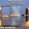 Miniatyrbild 2 av 5: 2-Pack OnePlus Nord & 2-Pack linsskydd - Härdat Glas 9H - Super kvalitet 3D