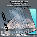Miniatyrbild 4 av 5: 2-Pack ONEPLUS NORD Skärmskydd & 2-Pack linsskydd - Härdat Glas 9H - Super kvalitet 3D