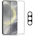 Miniatyrbillede 1 af 7: 1-Pack SAMSUNG S24 Skærmbeskyttelse & 1-Pack linsebeskyttelse - Hærdet Glas 9H - Super kvalitet 3D
