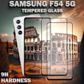 Miniatyrbild 3 av 5: 2-Pack Samsung F54 Skärmskydd - Härdat Glas 9H - Super kvalitet 3D