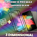 Pikkukuva 4 / 5: 2-Pack IPHONE 13 PRO MAX Näytönsuoja & 1-Pack linssinsuoja - Karkaistu Lasi 9H - Super laatu 3D