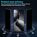Pikkukuva 2 / 7: 2-Pack Xiaomi Redmi 14T Pro Privacy Näytönsuoja - Karkaistu Lasi 9H - Super laatu 3D