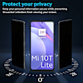 Miniatyrbillede 2 af 7: 2-Pack Xiaomi 10T Lite Privacy Skærmbeskyttelse - Hærdet Glas 9H - Super kvalitet 3D