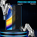 Miniatyrbild 6 av 7: 1-Pack Xiaomi Poco X3 Privacy Skärmskydd - Härdat Glas 9H - Super kvalitet 3D