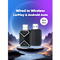 Miniatyrbild 1 av 8: Mini trådlös CarPlay & Android Auto-adapter för iPhone & Android – Njut av friheten från sladdar!