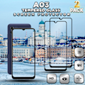 Miniatyrbillede 1 af 5: 2-Pack SAMSUNG GALAXY A03 Skærmbeskyttelse - Hærdet Glas 9H - Super kvalitet 3D