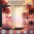 Miniatyrbillede 1 af 5: 2-Pack SAMSUNG A22 Skærmbeskyttelse & 2-Pack linsebeskyttelse - Hærdet Glas 9H - Super kvalitet 3D