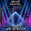 Miniatyrbillede 3 af 5: 2-Pack SAMSUNG S23 Skærmbeskyttelse & 1-Pack linsebeskyttelse - Hærdet Glas 9H - Super kvalitet 3D