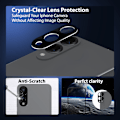 Miniatyrbillede 7 af 7: 2-Pack Samsung S25 Edge Skærmbeskyttelse & 2-Pack linsebeskyttelse - Hærdet Glas 9H - Super kvalitet 3D