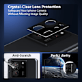 Miniatyrbillede 7 af 7: 1-Pack Xiaomi 13T Skærmbeskyttelse & 1-Pack linsebeskyttelse - Hærdet Glas 9H - Super kvalitet 3D