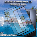 Miniatyrbild 2 av 5: 2-Pack Xiaomi Redmi Note 12 - Härdat Glas 9H-Super kvalitet 3D Skärmskydd